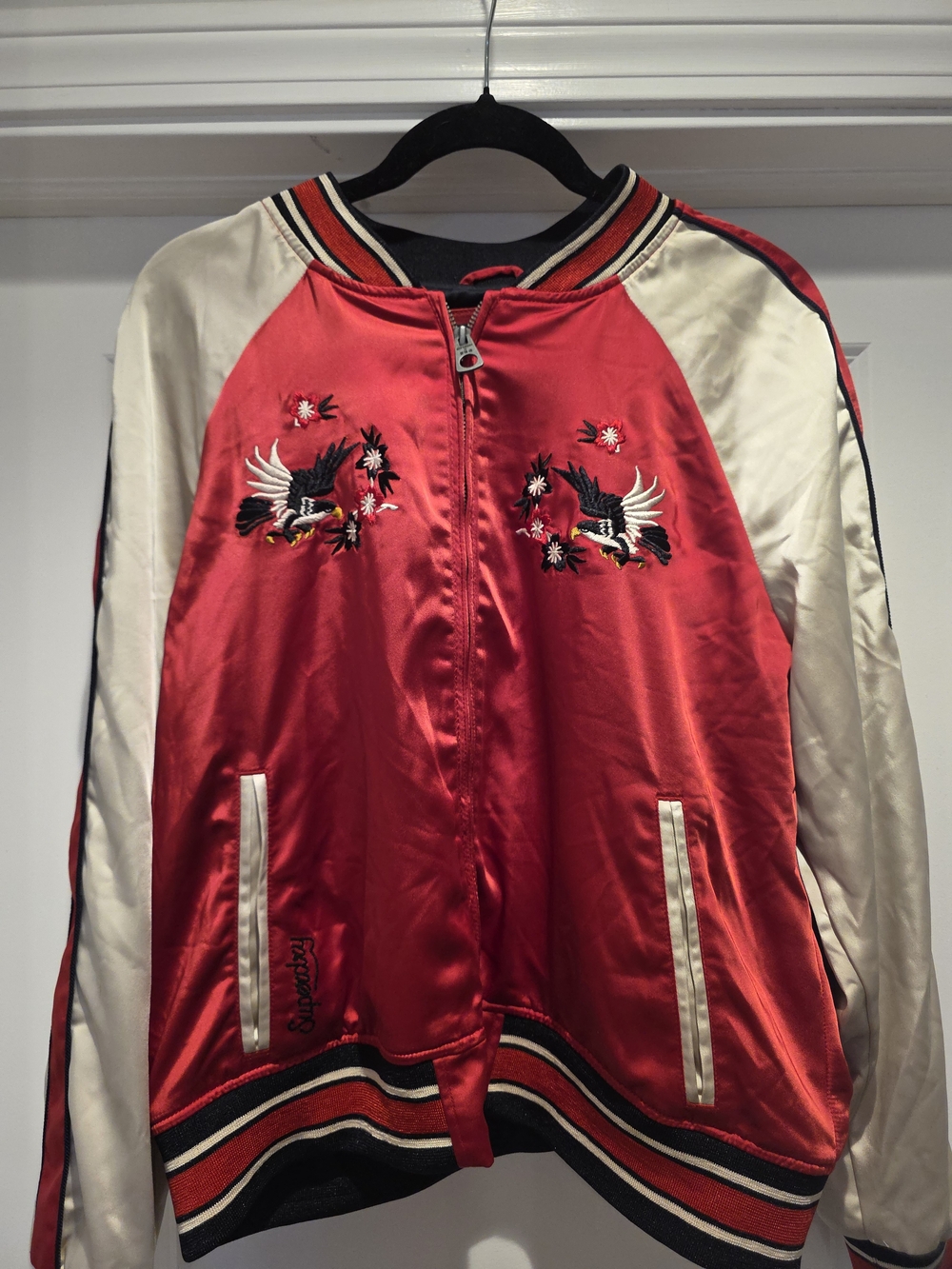 Vintage SUPERDRY Embroidered  Sukajan Bomber Jacket